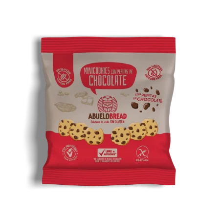 Minicookies con Pepitas de Chocolate | <br> Caja 24udsX40gr