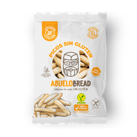 Bolsa de picos sin gluten de la marca abuelo bread.